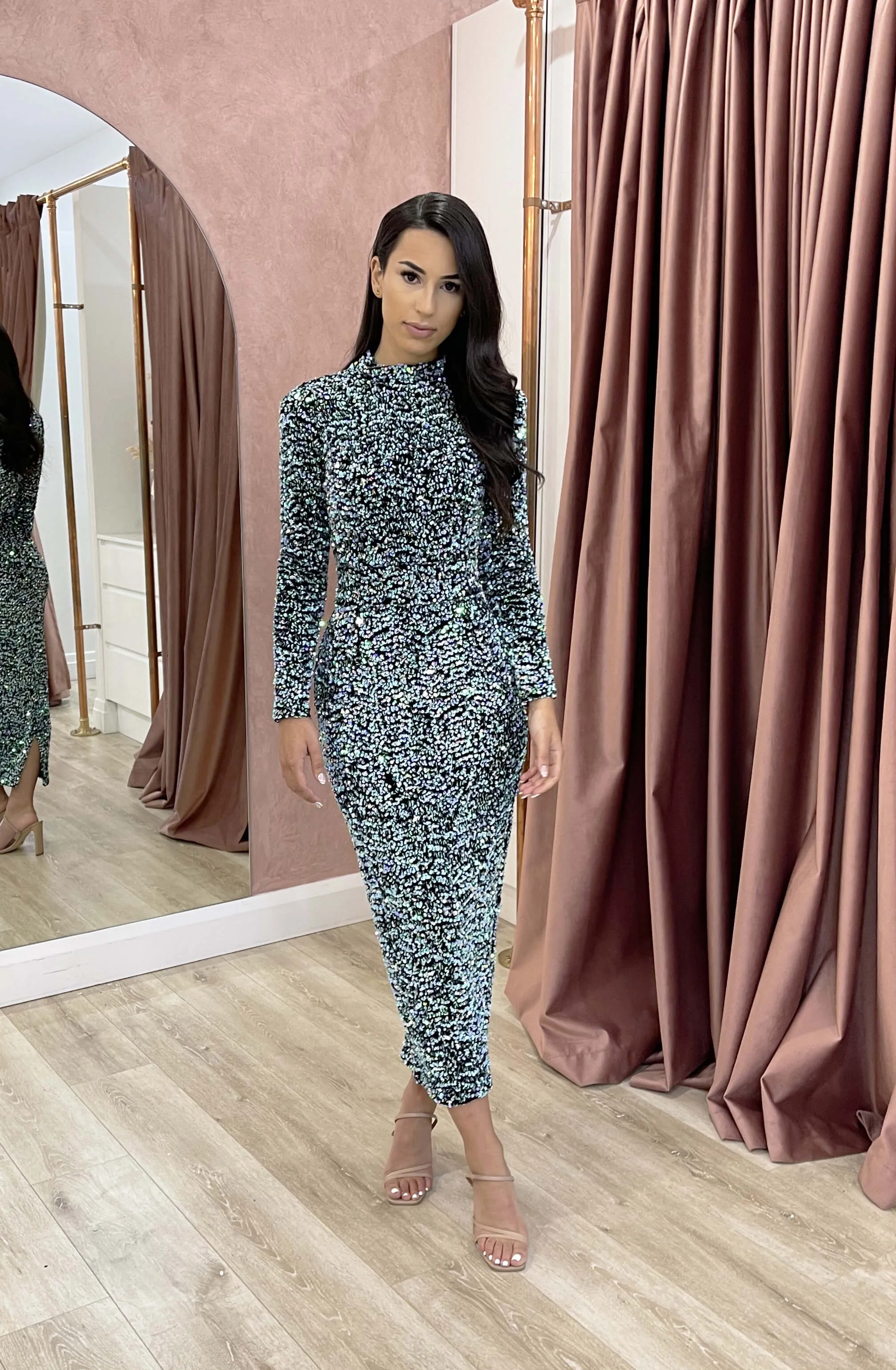 Vixen Sequin Mint Blue by HSH