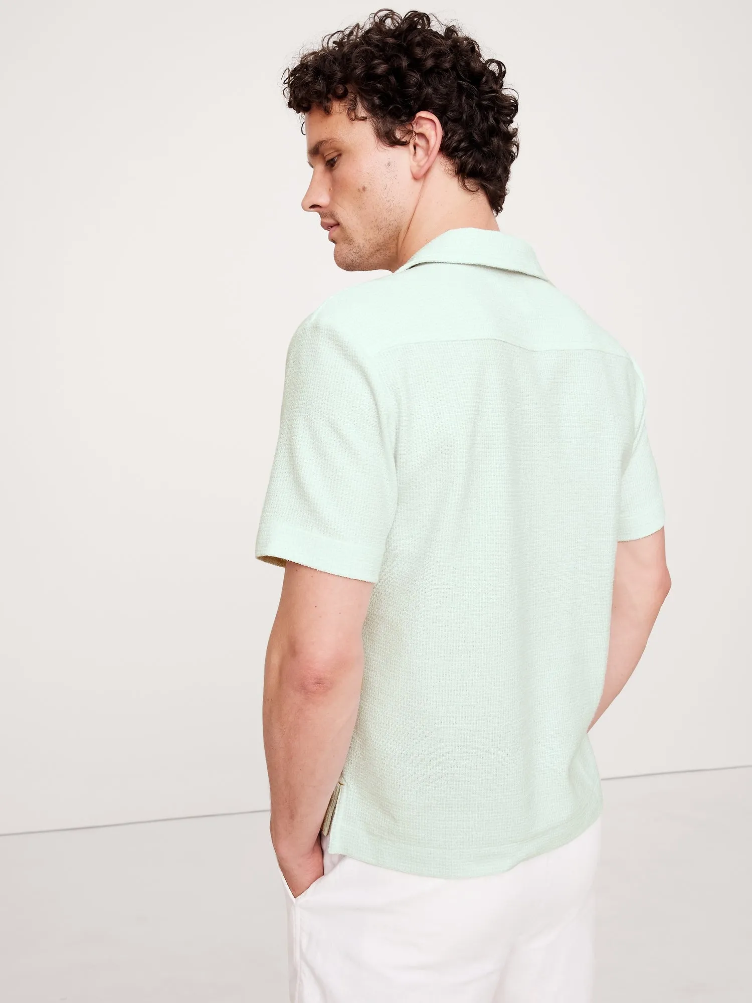 Waffle-Weave Resort Polo