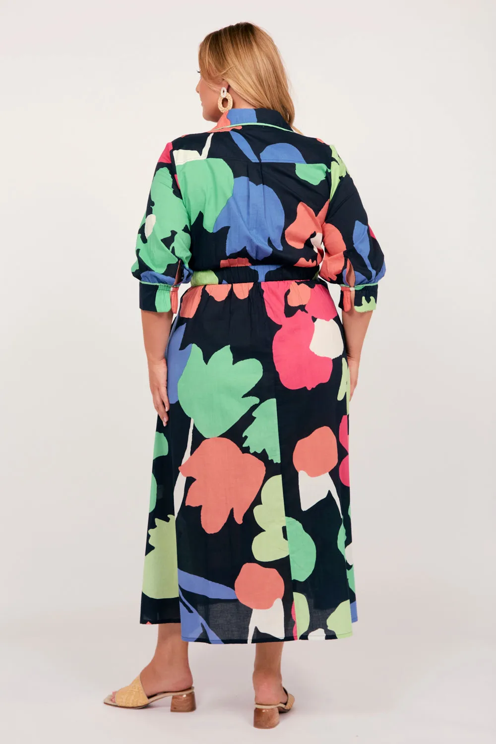 Wendy Wrap Dress in Daydream Adrift