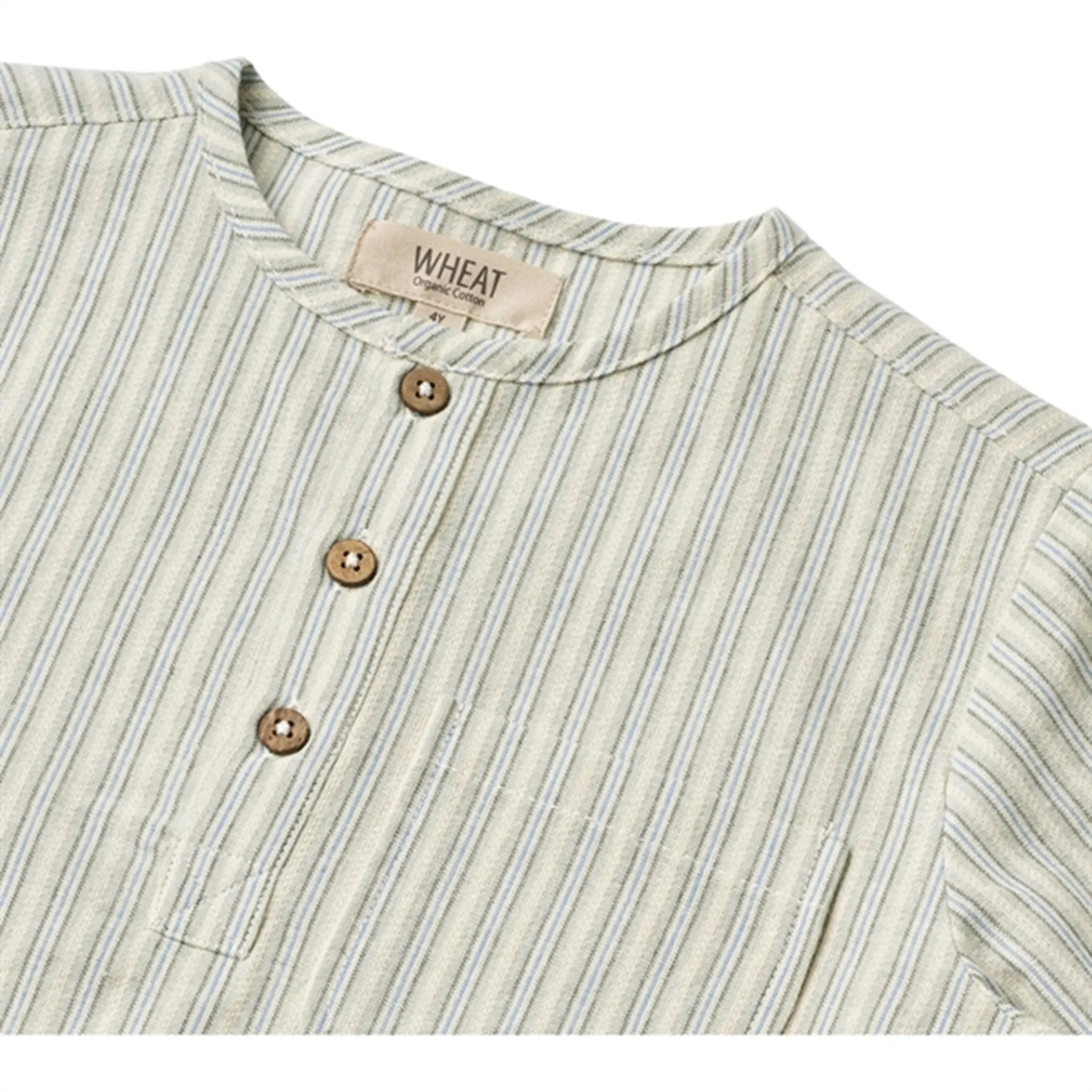 Wheat Aquablue Stripe Shirt Bjrk
