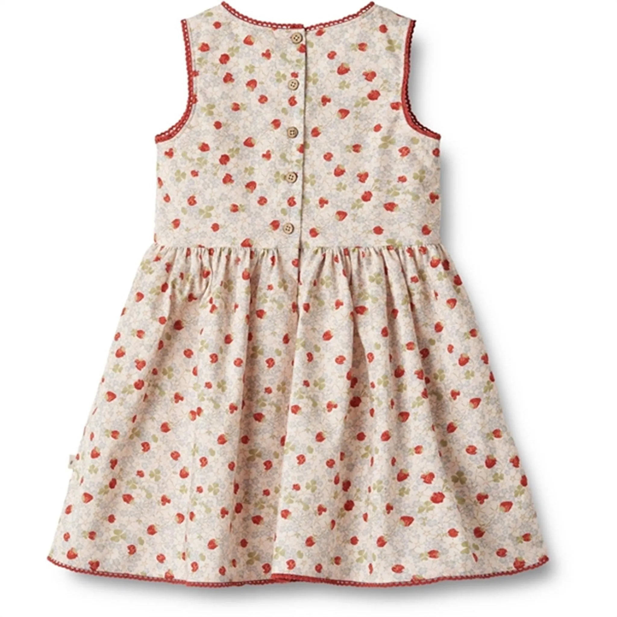 Wheat Rose Strawberries Dress Lace Thelma