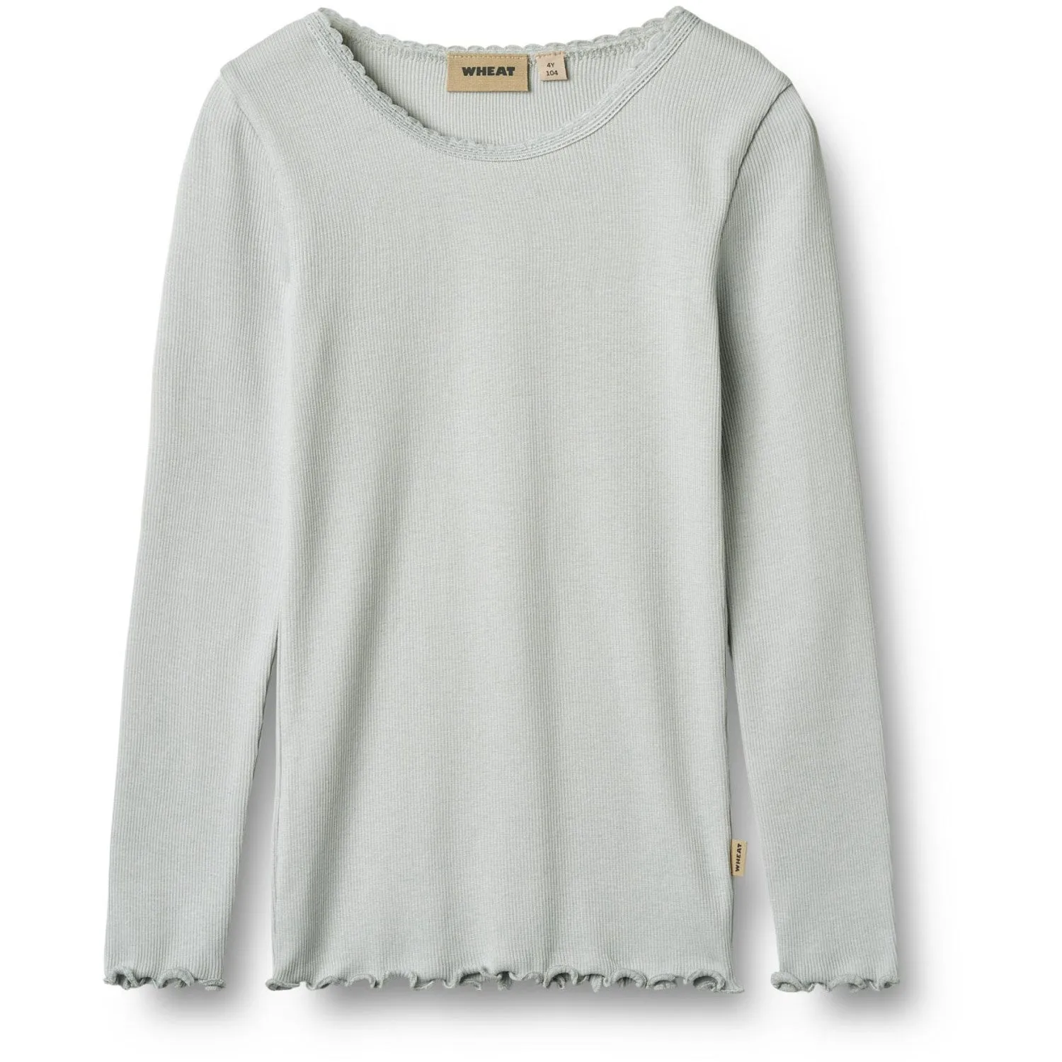 Wheat Soft Blue Rib T-Shirt L/S Reese