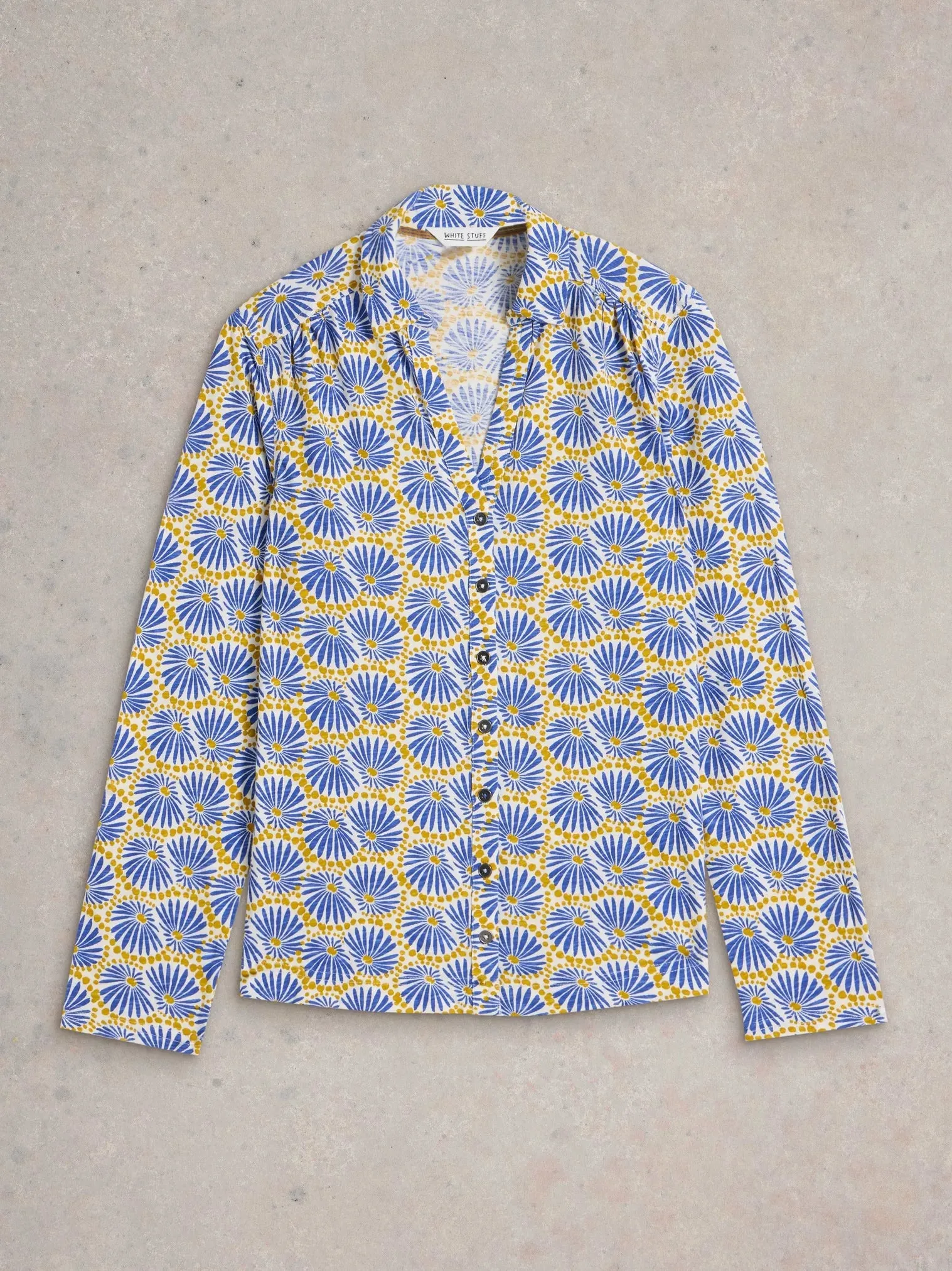 White Stuff Annie Mid-Sleeve Jersey Shirt