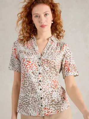White Stuff Annie Short-Sleeve Jersey Shirt