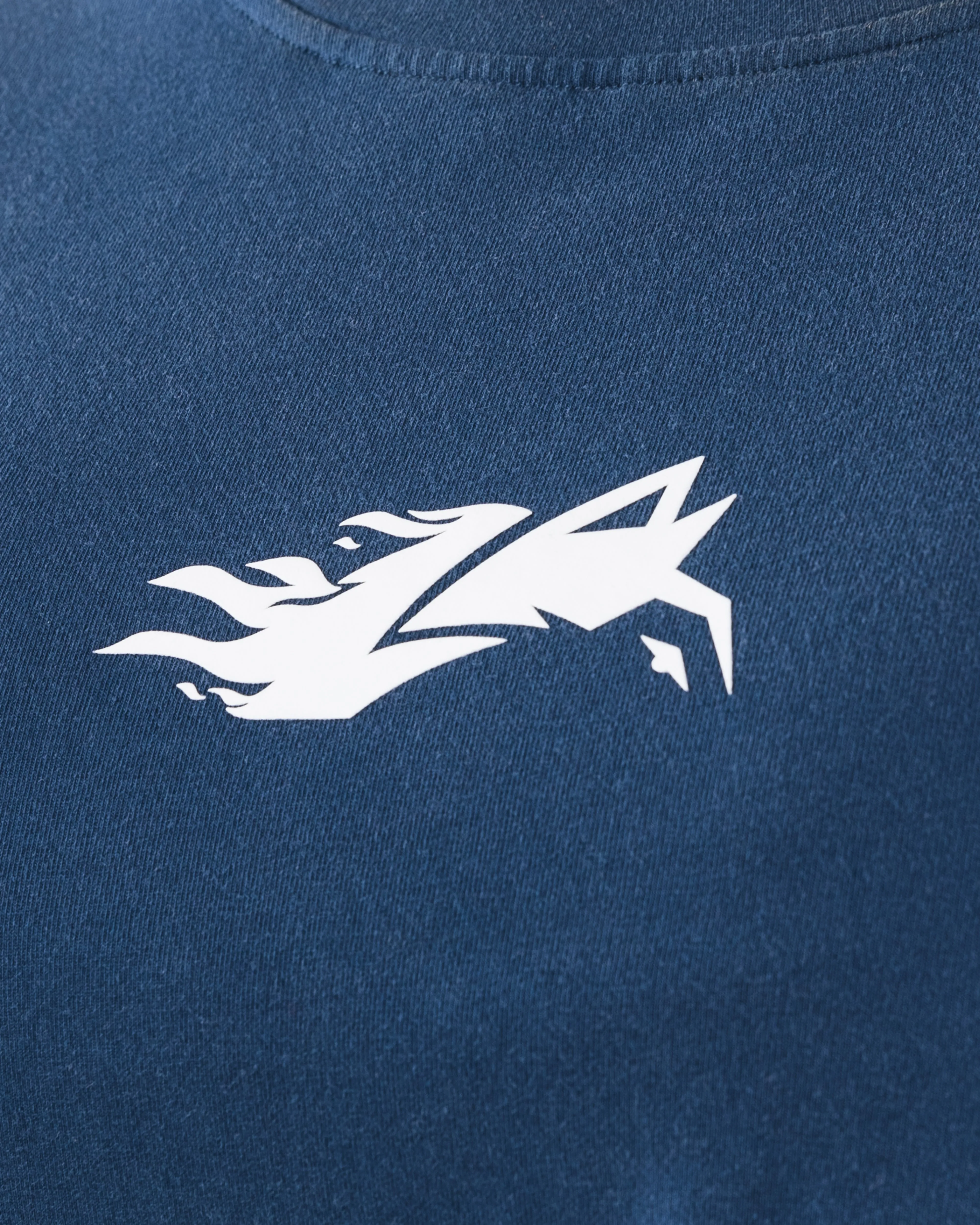 Wolf Crop Tee - Denim Alphalete Athletics