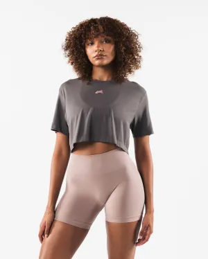Wolf Head Airtech SS Crop - Dusty Concrete Alphalete Athletics