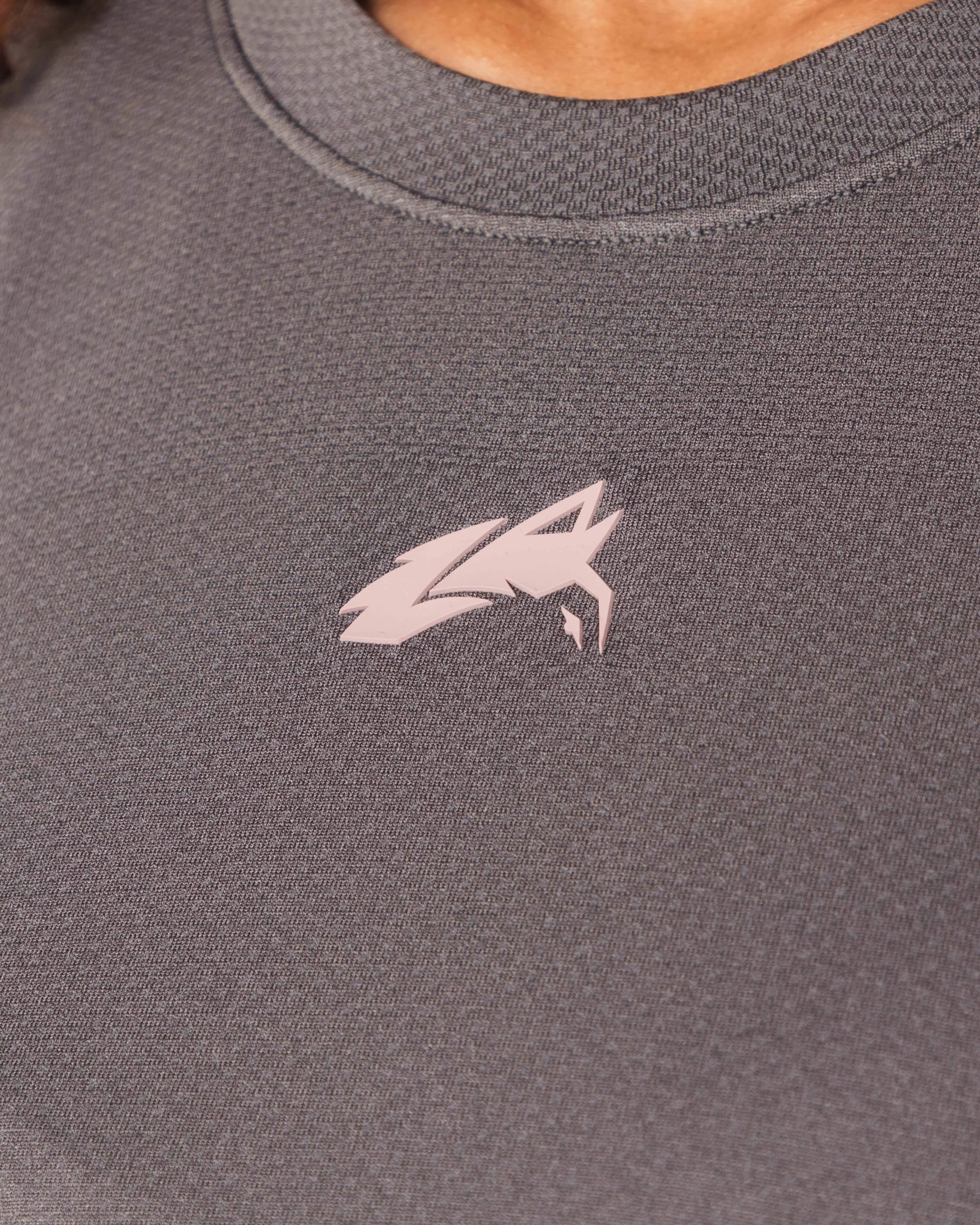 Wolf Head Airtech SS Crop - Dusty Concrete Alphalete Athletics