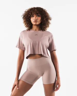 Wolf Head Airtech SS Crop - Porcelain Alphalete Athletics