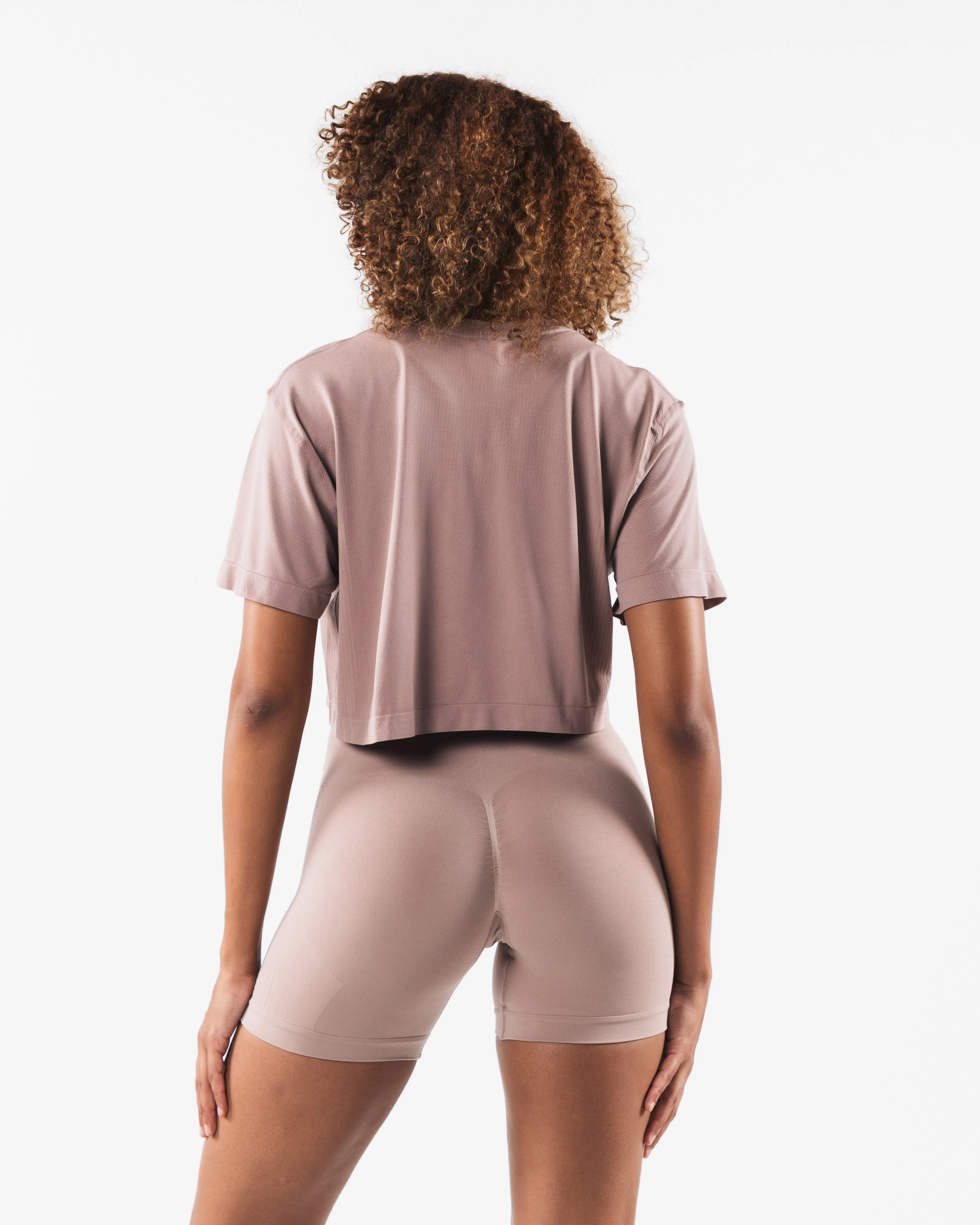 Wolf Head Airtech SS Crop - Porcelain Alphalete Athletics