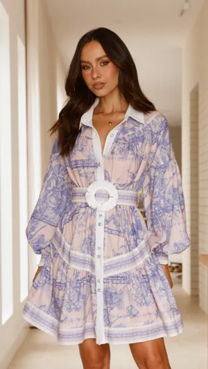 Zareen Long Sleeve Mini Dress - Bliss Doll Billy J