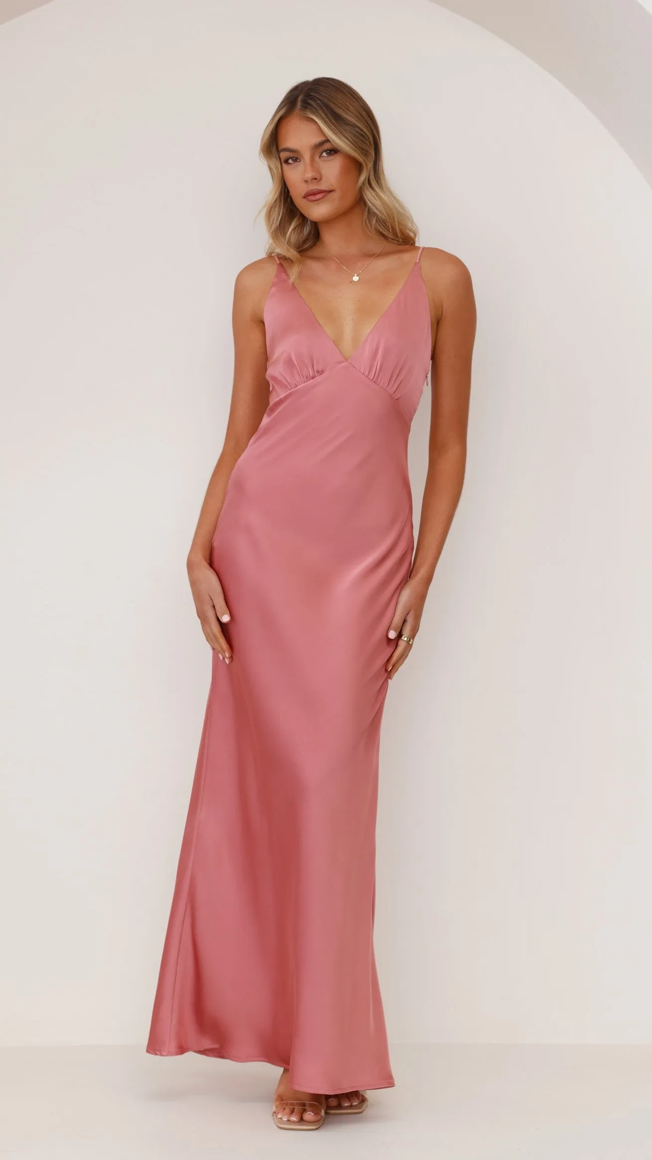 Ziah Maxi Dress - Baked Rose Billy J
