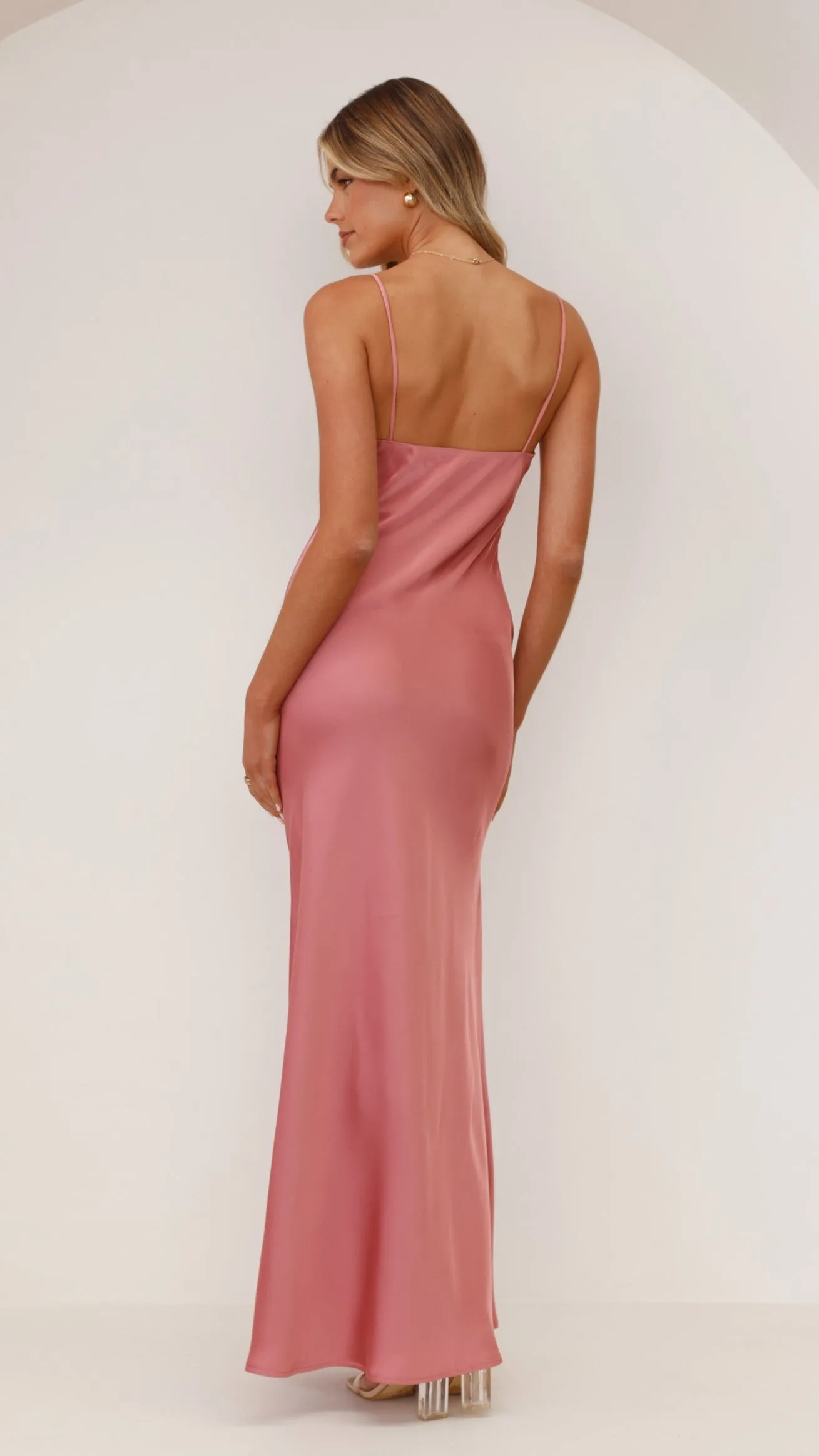 Ziah Maxi Dress - Baked Rose Billy J