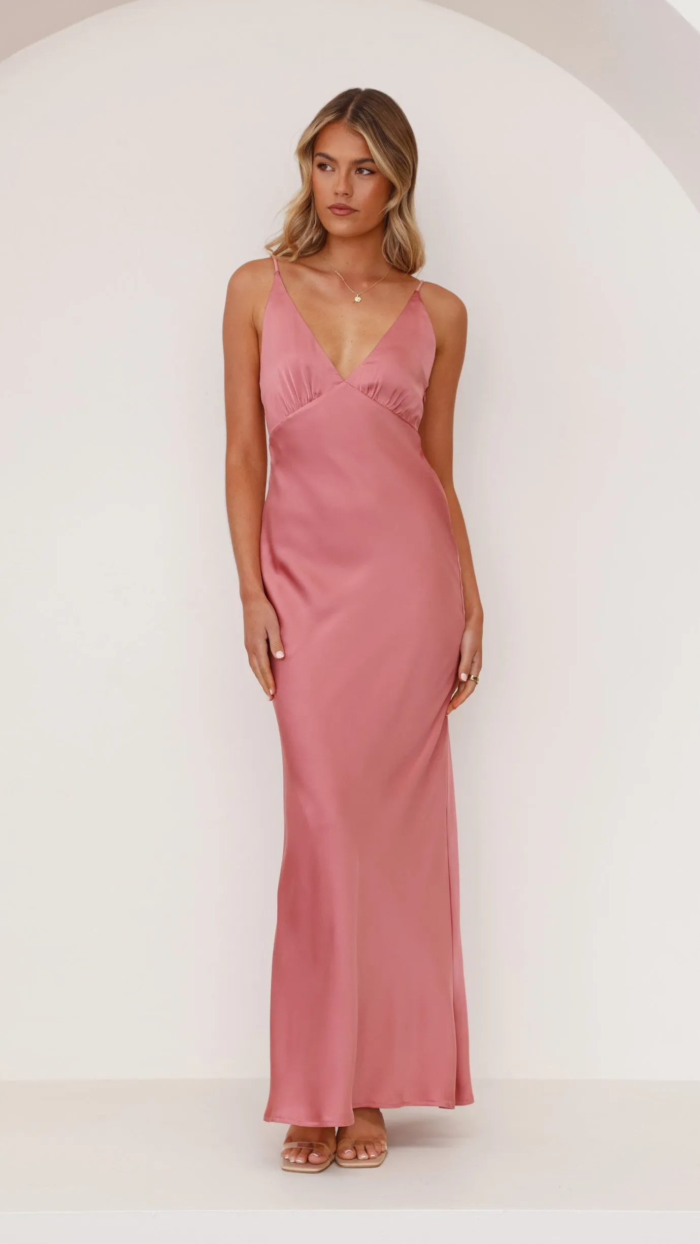 Ziah Maxi Dress - Baked Rose Billy J