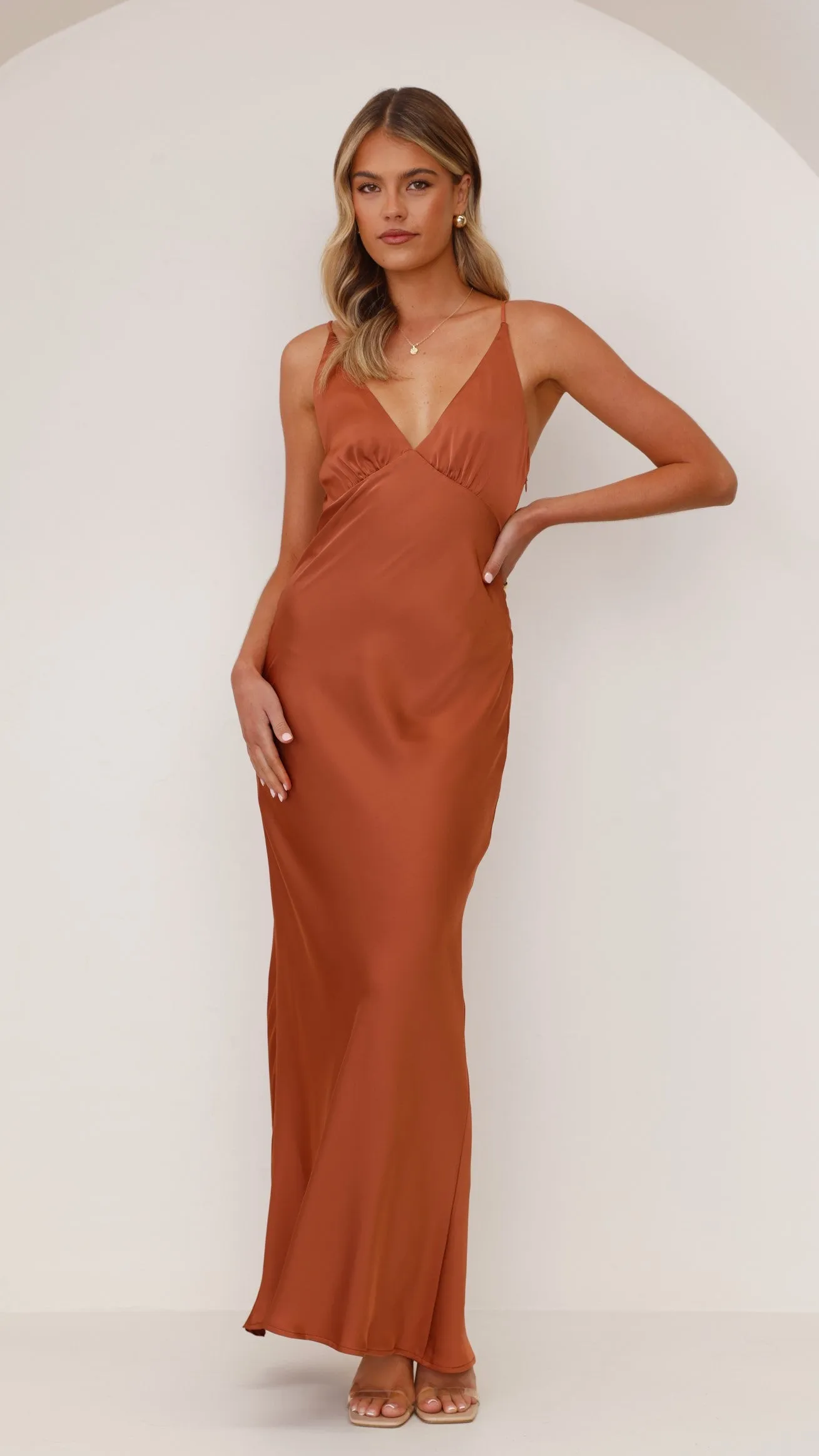 Ziah Maxi Dress - Copper Billy J