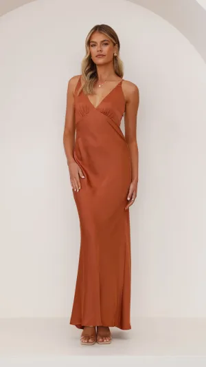 Ziah Maxi Dress - Copper Billy J