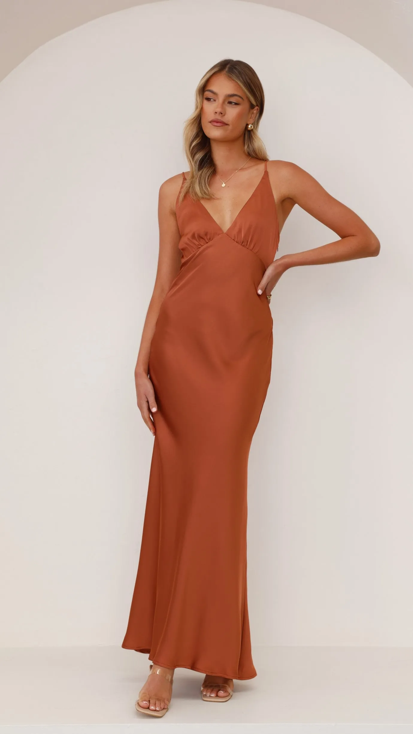 Ziah Maxi Dress - Copper Billy J
