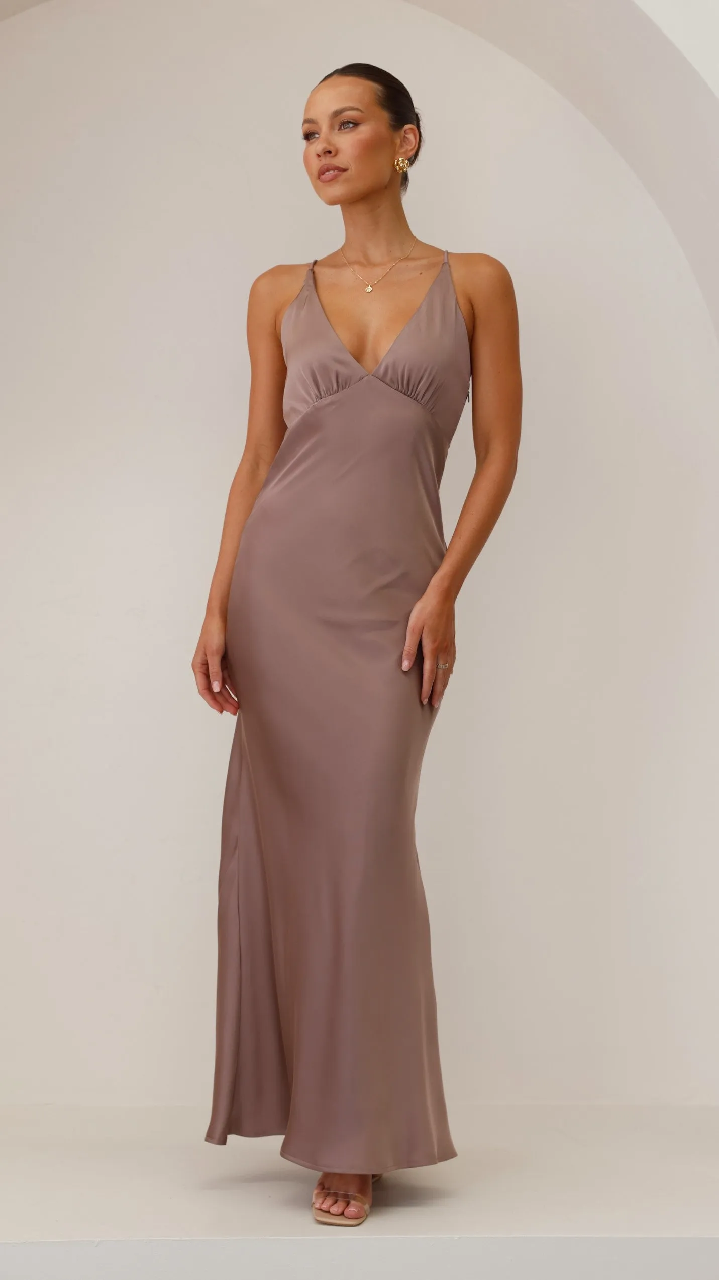 Ziah Maxi Dress - Mushroom Billy J