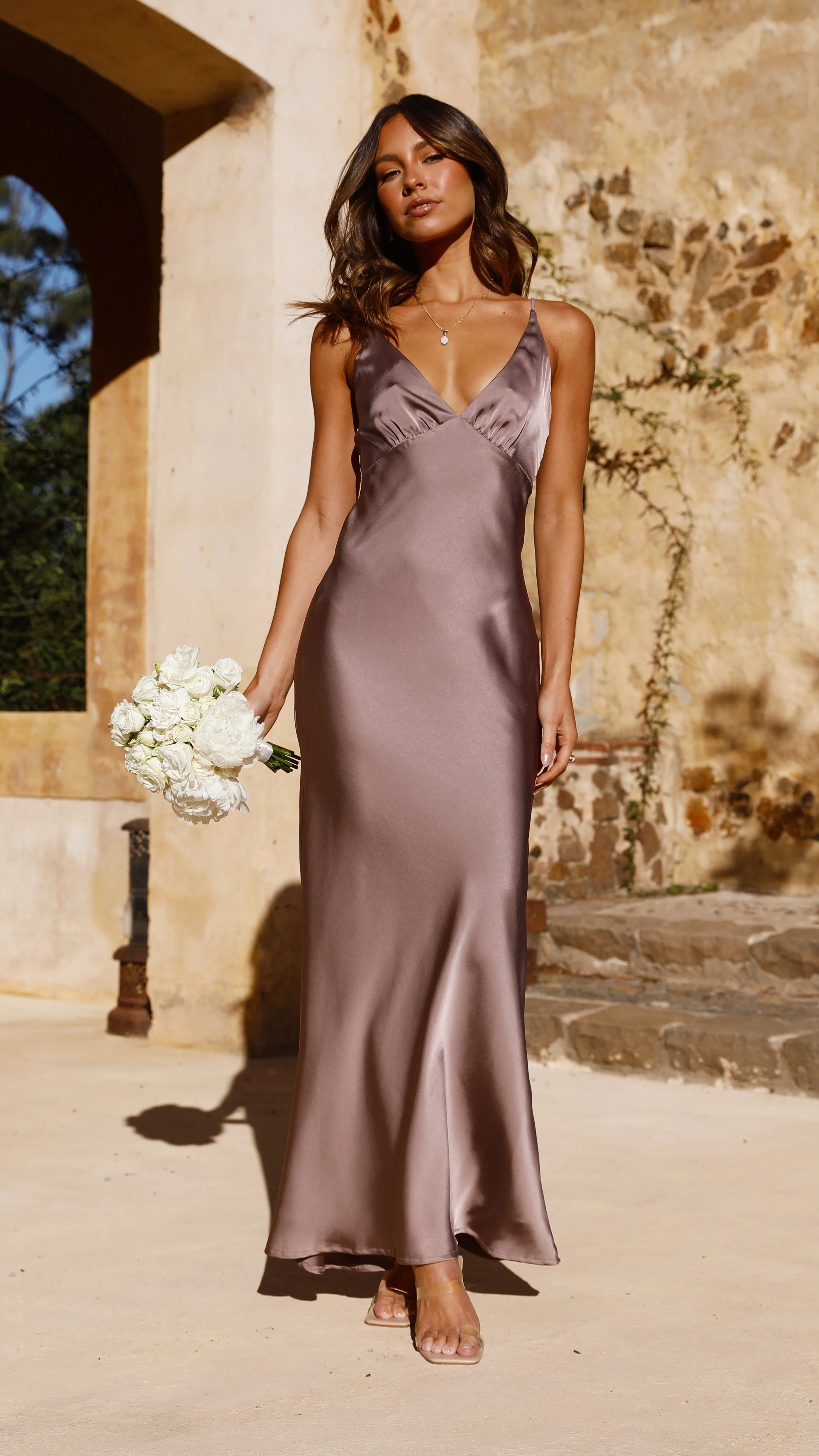 Ziah Maxi Dress - Mushroom Billy J