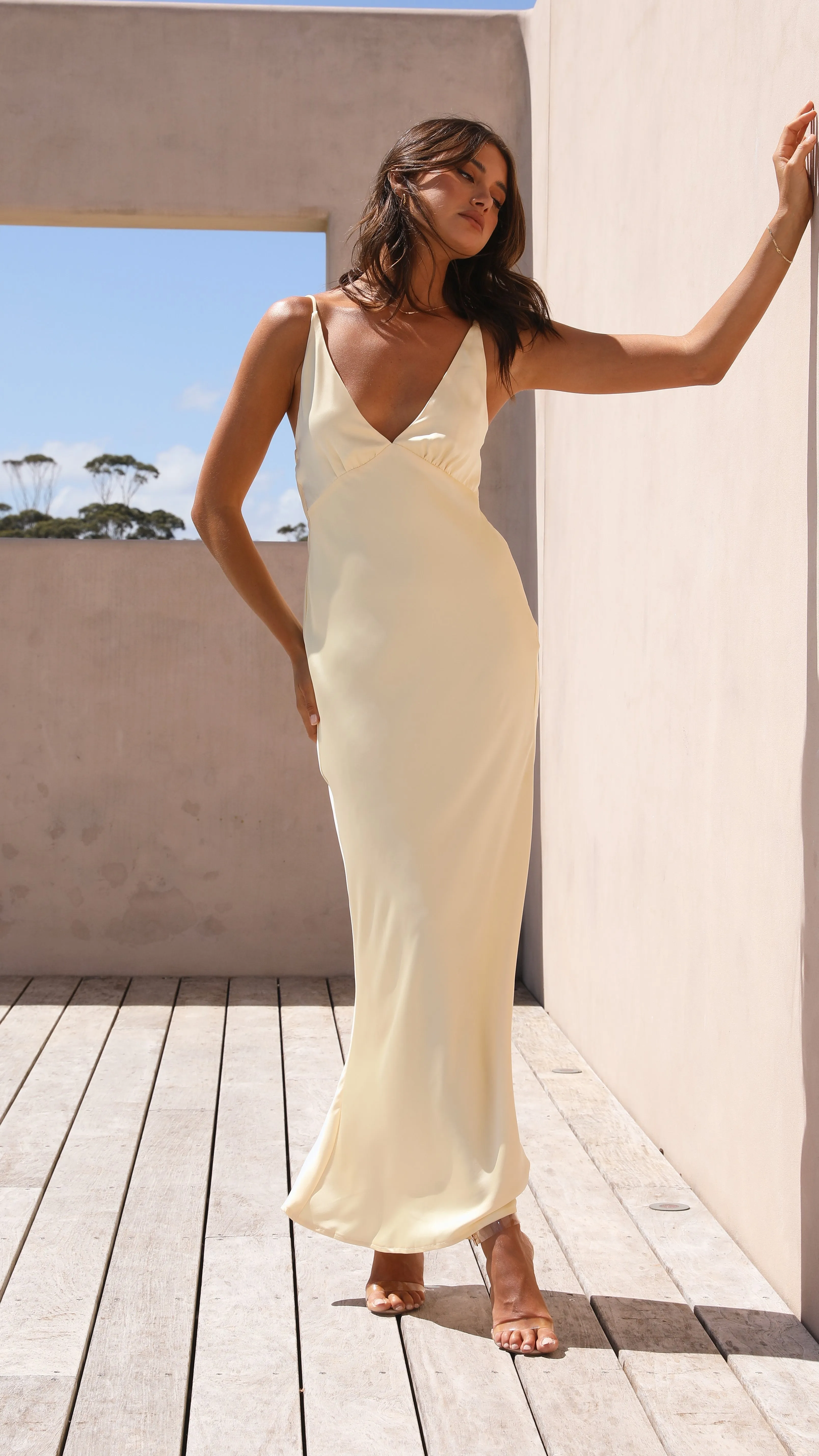 Ziah Maxi Dress - Yellow Billy J