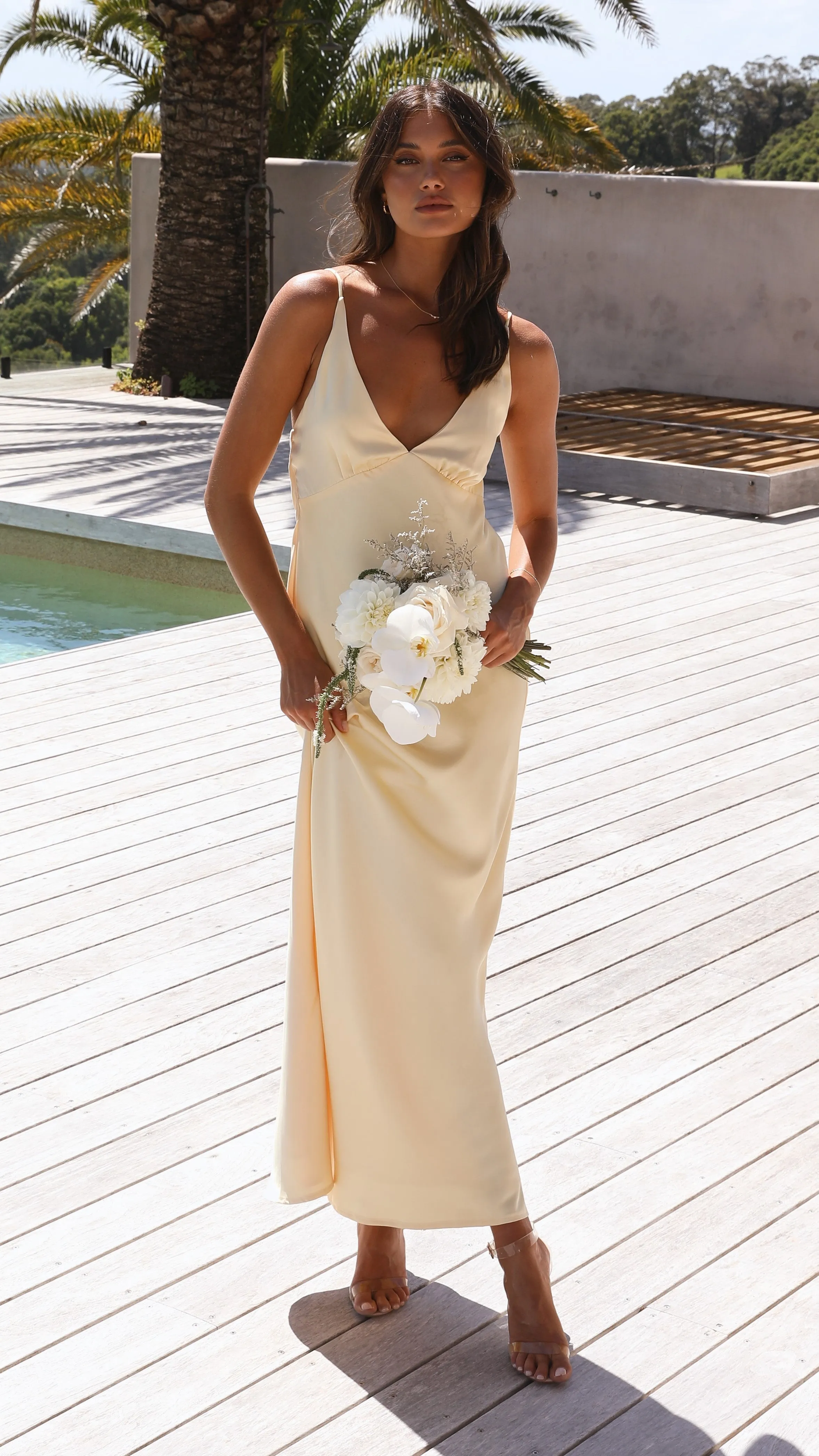 Ziah Maxi Dress - Yellow Billy J