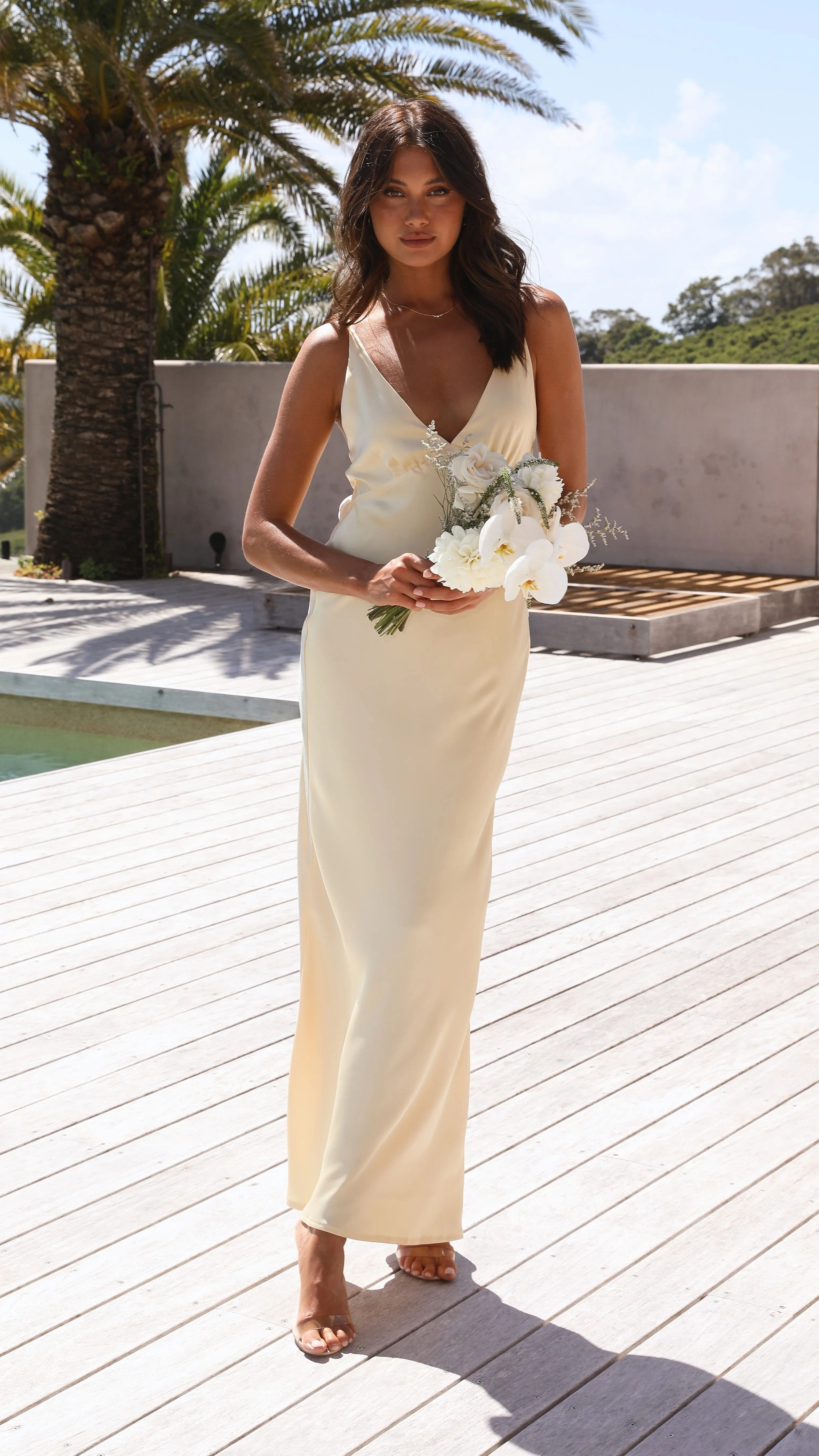 Ziah Maxi Dress - Yellow Billy J