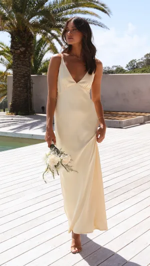 Ziah Maxi Dress - Yellow Billy J