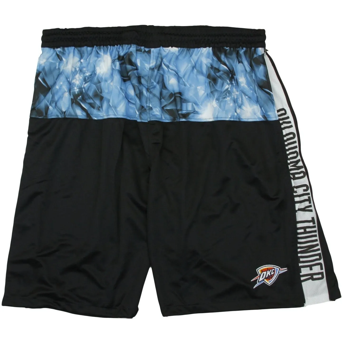 Zipway NBA Big Men's Oklahoma City Thunder Brilliant Basketball Shorts, Black