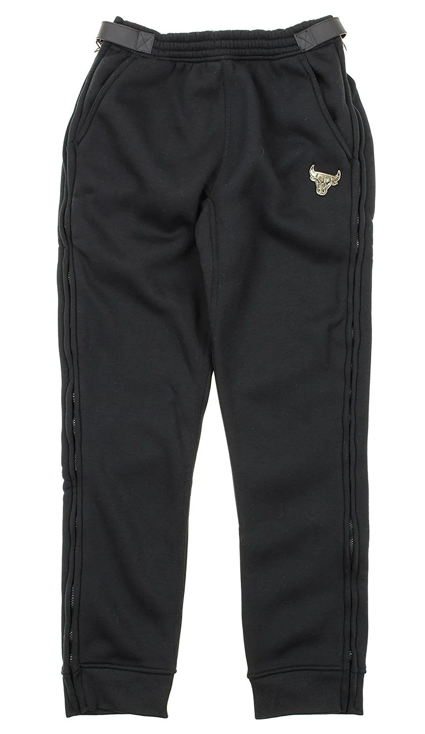 Zipway NBA Men's Chicago Bulls Gold Accent Track Pants, Black